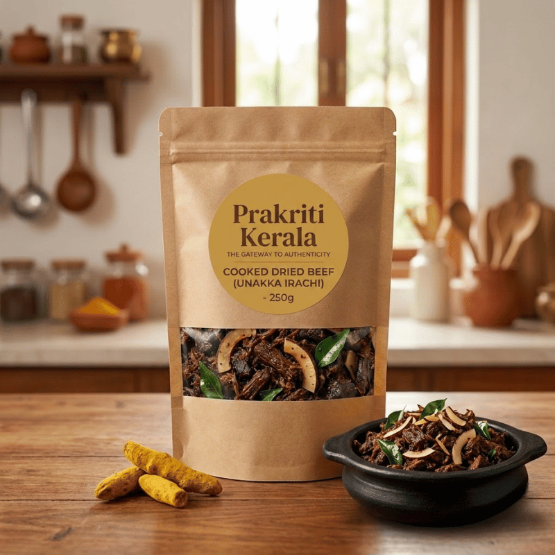Prakriti Cooked Dried Beef (ഉണക്ക ഇറച്ചി പാചകം ചെയ്തത് / ഇടിയിറച്ചി)